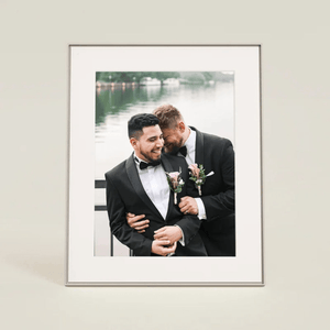 Aura Walden 15" Digital Photo Frame – Clay with Paper Mat | AF115-MWHT - Beattys of Loughrea | www.beattys.ie