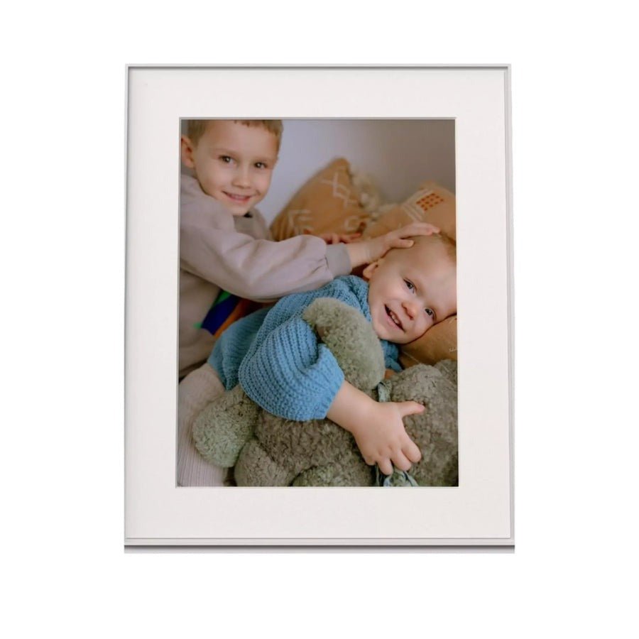 Aura Walden 15" Digital Photo Frame – Clay with Paper Mat | AF115-MWHT - Beattys of Loughrea | www.beattys.ie
