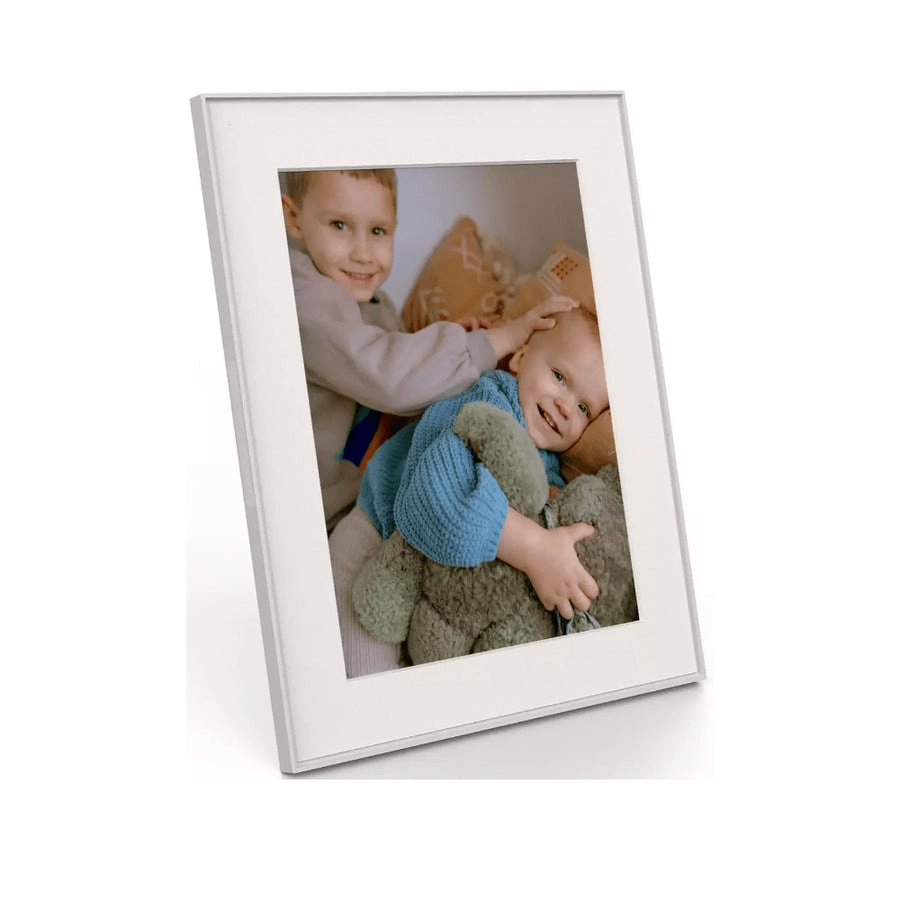 Aura Walden 15" Digital Photo Frame – Clay with Paper Mat | AF115-MWHT - Beattys of Loughrea | www.beattys.ie
