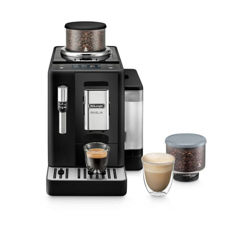 DeLonghi Rivelia EXAM440.35.B bean‑to‑cup espresso coffee machine, black - COFFEE MAKERS / ACCESSORIES - Beattys of Loughrea