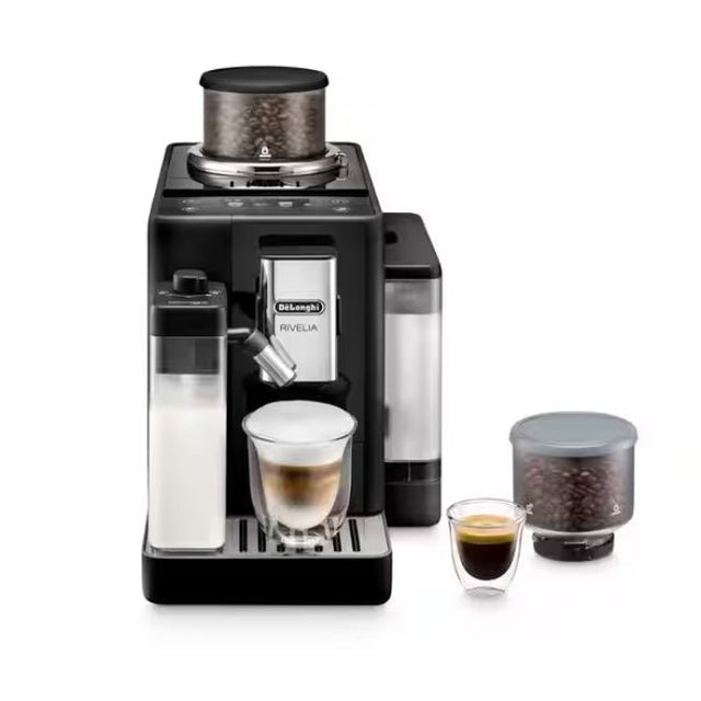 DeLonghi Rivelia EXAM440.35.B bean‑to‑cup espresso coffee machine, black - COFFEE MAKERS / ACCESSORIES - Beattys of Loughrea