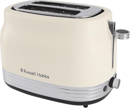 Russell Hobbs Hanley 2 Slice Toaster Jasmine White | 28650 - TOASTERS - Beattys of Loughrea