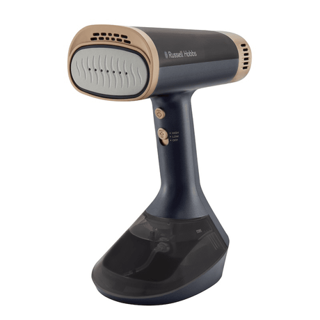 Russell hobbs Steam Genie™ VacuSteam™ Fabric Steamer Black/Gold | 28550 - IRONS - Beattys of Loughrea