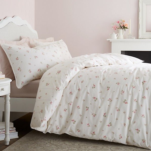 Bianca Rosebud Lace 200 Thread Count Cotton Duvet Set – Double - Beattys of Loughrea | www.beattys.ie