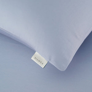 Bianca 400 Thread Count Cotton Sateen Standard Pillowcase Pair Blue