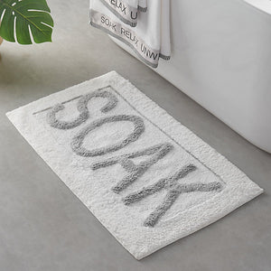 Catherine Lansfield Soak Bath Mat White - BATH MATS/SETS - Beattys of Loughrea