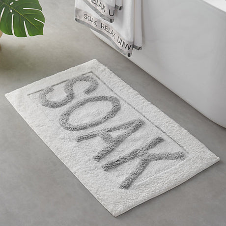 Catherine Lansfield Soak Bath Mat White - BATH MATS/SETS - Beattys of Loughrea