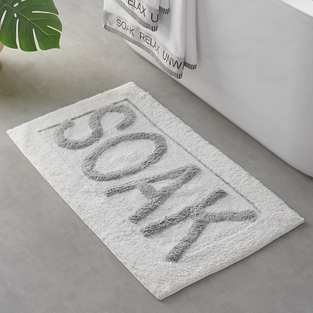 Catherine Lansfield Soak Bath Mat White - BATH MATS/SETS - Beattys of Loughrea
