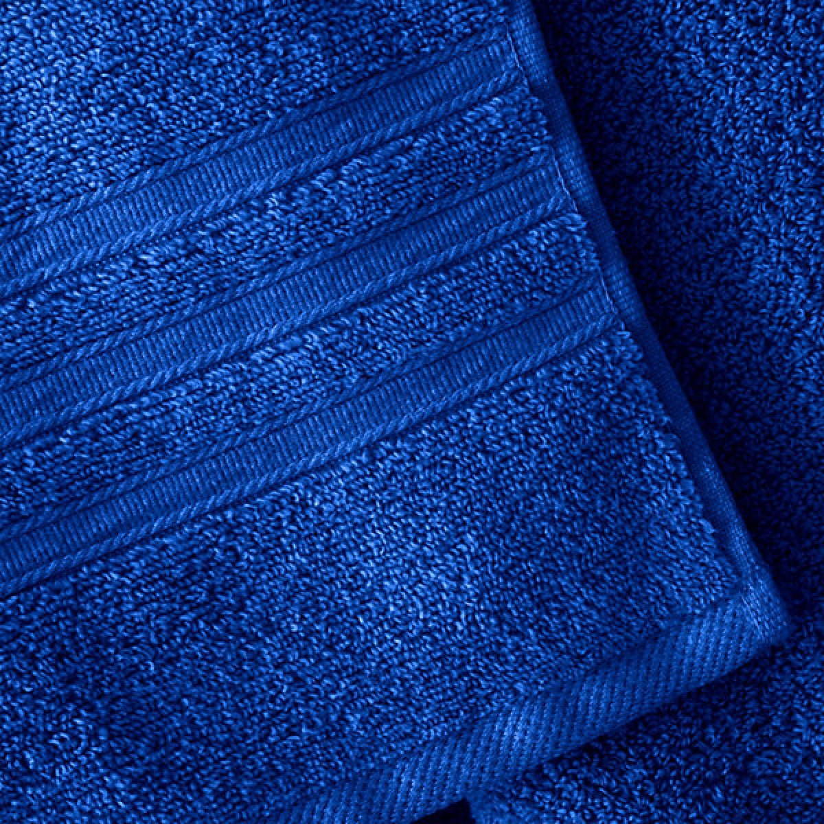Catherine Lansfield Zero TwistZero Twist Cotton 90 x 140cm Bath Sheet Cobalt Blue - TOWELS FACECLOTHS - Beattys of Loughrea