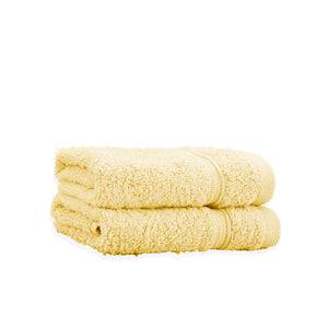 Zero Twist Yellow Face Cloth 2-Pack