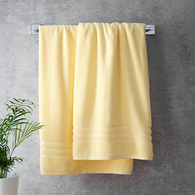 Catherine Lansfield Zero TwistZero Twist Cotton 50 x 85cm Hand Towel Yellow - TOWELS FACECLOTHS - Beattys of Loughrea