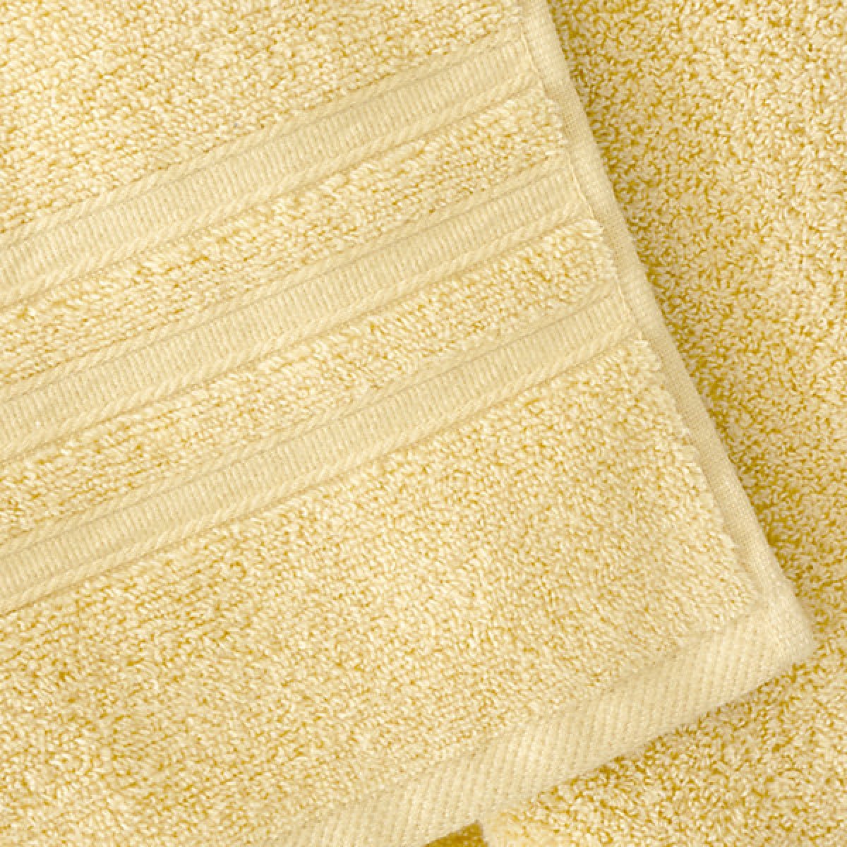 Catherine Lansfield Zero TwistZero Twist Cotton 50 x 85cm Hand Towel Yellow - TOWELS FACECLOTHS - Beattys of Loughrea