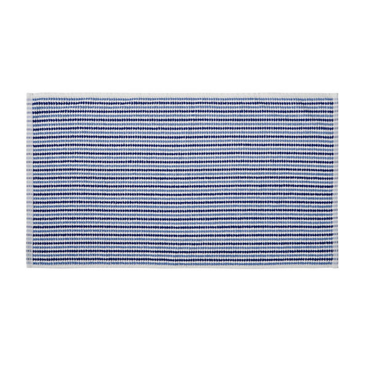 Catherine Lansfield Rice Weave Stripe Cotton 100 x 150cm Bath Sheet Blue