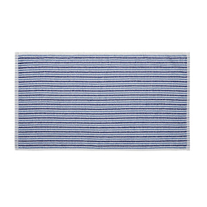 Catherine Lansfield Rice Weave Stripe Cotton 50 x 90cm Hand Towel Blue - TOWELS FACECLOTHS - Beattys of Loughrea