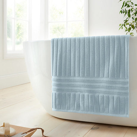 Bianca Hotel Cotton 100 x 150cm Bath Sheet Blue - TOWELS FACECLOTHS - Beattys of Loughrea