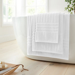 Bianca Hotel Cotton 100 x 150cm Bath Sheet White - TOWELS FACECLOTHS - Beattys of Loughrea