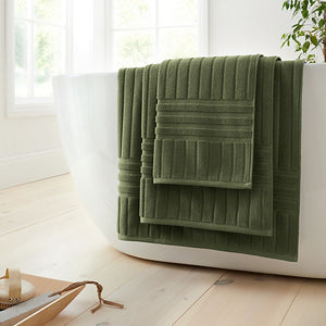 Bianca Hotel Cotton 50 x 90cm Hand Towel Olive Green