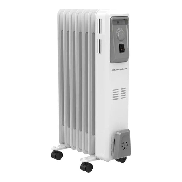 Winterwarm 2kW Oil Filled Radiator with Thermostat, White - OIL FILLED HEATER - Beattys of Loughrea