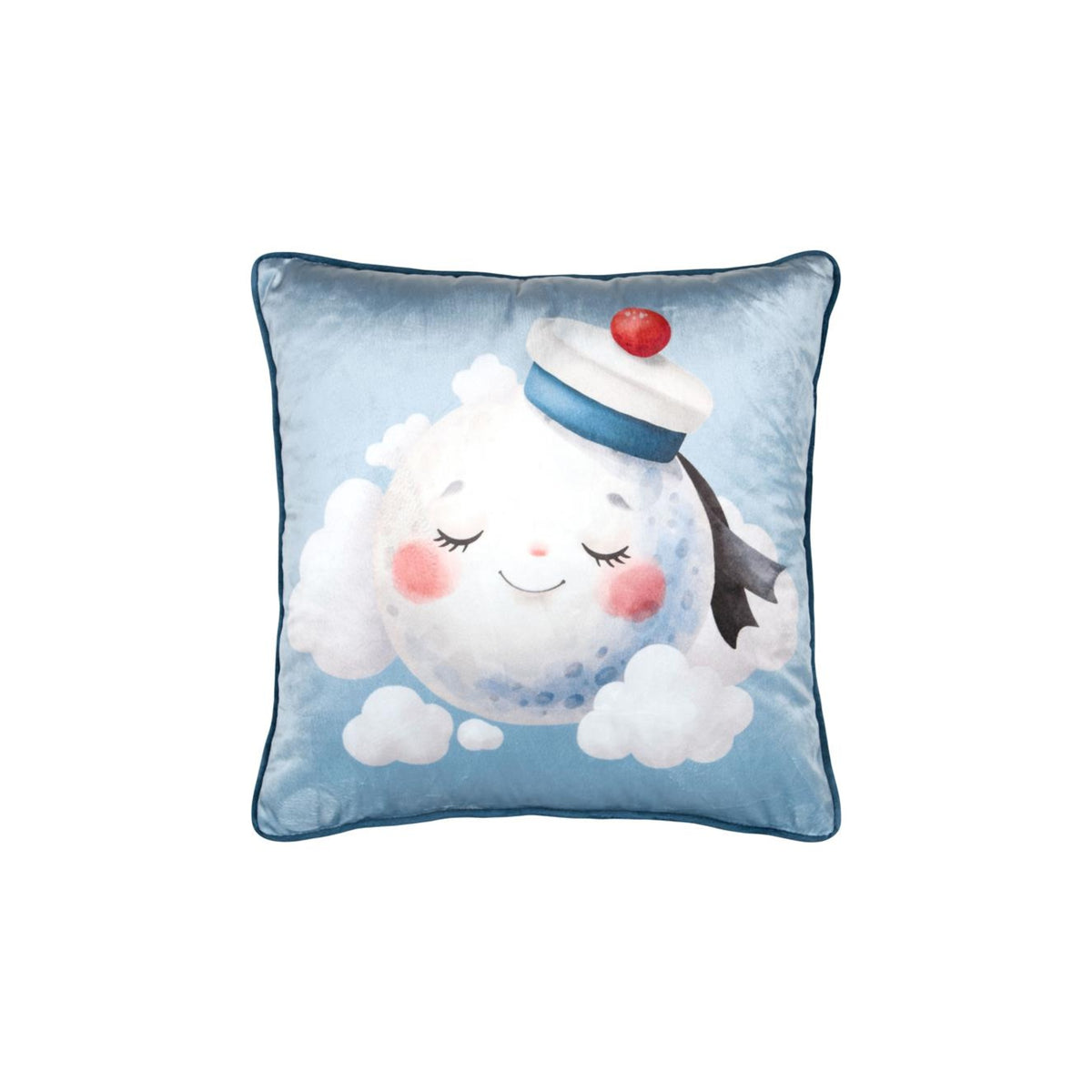 STOF Moby Moon & Stars Cushion, Blue, 40x40cm - CUSHIONS/COVERS - Beattys of Loughrea