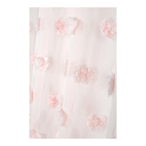 Pompinou Pompom Voile Curtain Panel, Powder Pink, 135x260cm - CURTAINS - READY MADE - Beattys of Loughrea