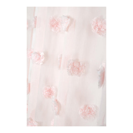 Pompinou Pompom Voile Curtain Panel, Powder Pink, 135x260cm - CURTAINS - READY MADE - Beattys of Loughrea