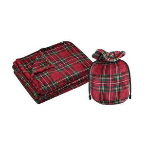 Willis Tartan Throw, Red, 140x200cm - THROWS/BLANKETS - Beattys of Loughrea