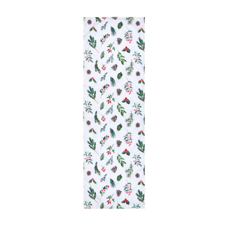 STOF Christmas Table Runner, Green, 50x150cm - TABLECLOTHS/RUNNERS - Beattys of Loughrea