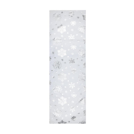 STOF Christmas Table Runner, Silver, 50x150cm - TABLECLOTHS/RUNNERS - Beattys of Loughrea