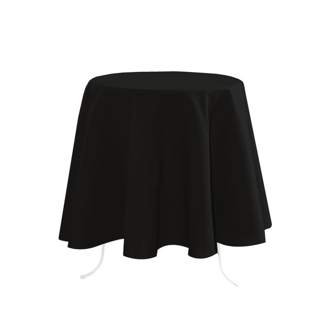 STOF Nelson Tablecloth, Black, 180cm Round - TABLECLOTHS/RUNNERS - Beattys of Loughrea