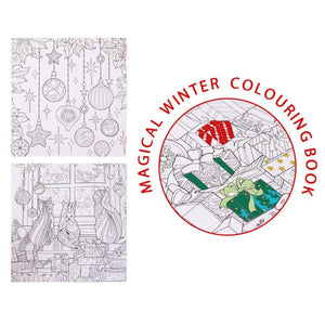 R18 MAGICAL WINTER COLOURING BOOK XM1236
