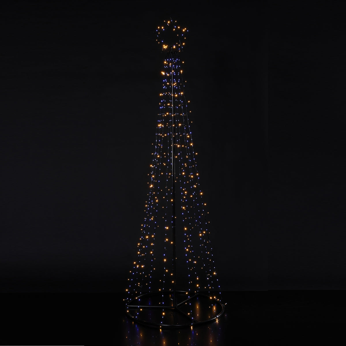 Noma Paris by Night 2.1m Cone Tree with Star