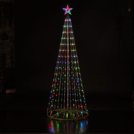 Noma Spectrum 1.8m Remote Control Flexi Wire Tree - XMAS LIGHTED OUTDOOR DECOS - Beattys of Loughrea
