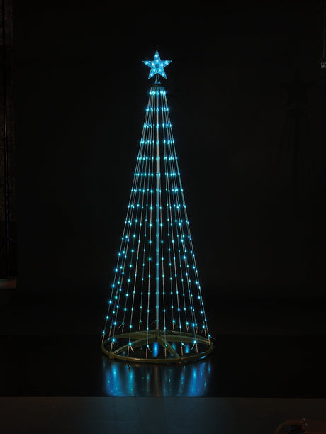 Noma Spectrum 1.8m Remote Control Flexi Wire Tree - XMAS LIGHTED OUTDOOR DECOS - Beattys of Loughrea
