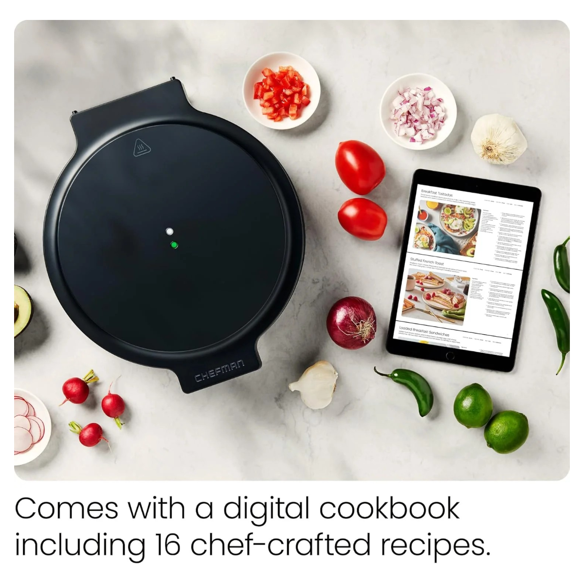 Chefman Everything Maker 30cm Electric Multi-Cooker | RJ58-EM-MIDNIGHT-UK