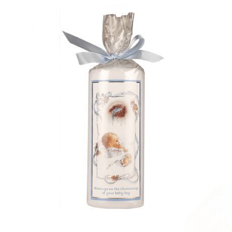 Christening Candle Boy 6 Inch - CANDLES - Beattys of Loughrea