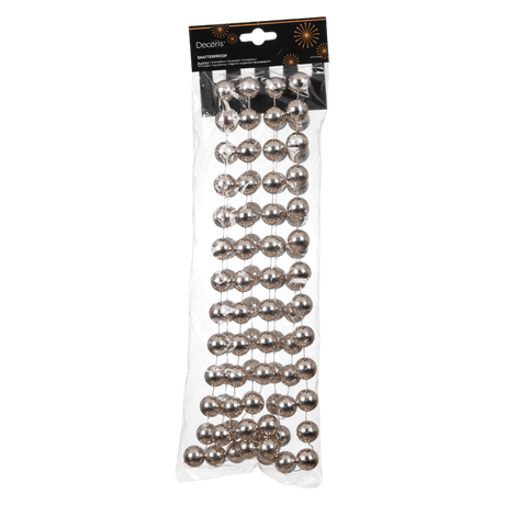 Decoris XXL Smokey Pearl Bead Garland - XMAS BAUBLES - Beattys of Loughrea