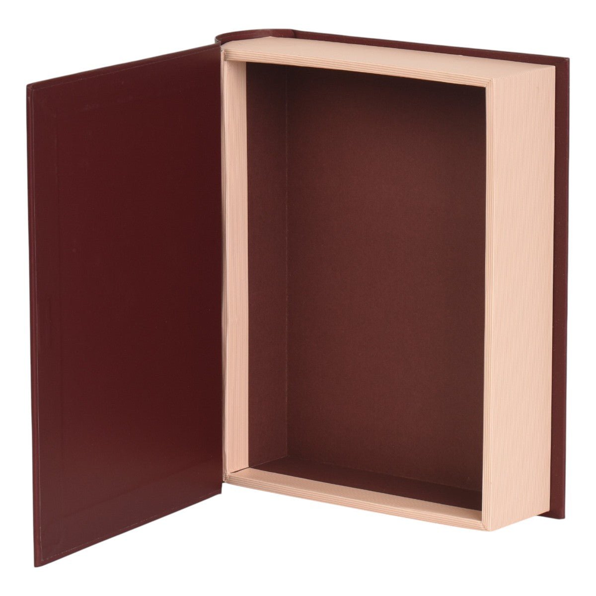 Set Of 3 Book Storage Boxes Oxblood With Gold Foil - XMAS ACCESSORIES - Beattys of Loughrea