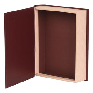 Set Of 3 Book Storage Boxes Oxblood With Gold Foil - XMAS ACCESSORIES - Beattys of Loughrea