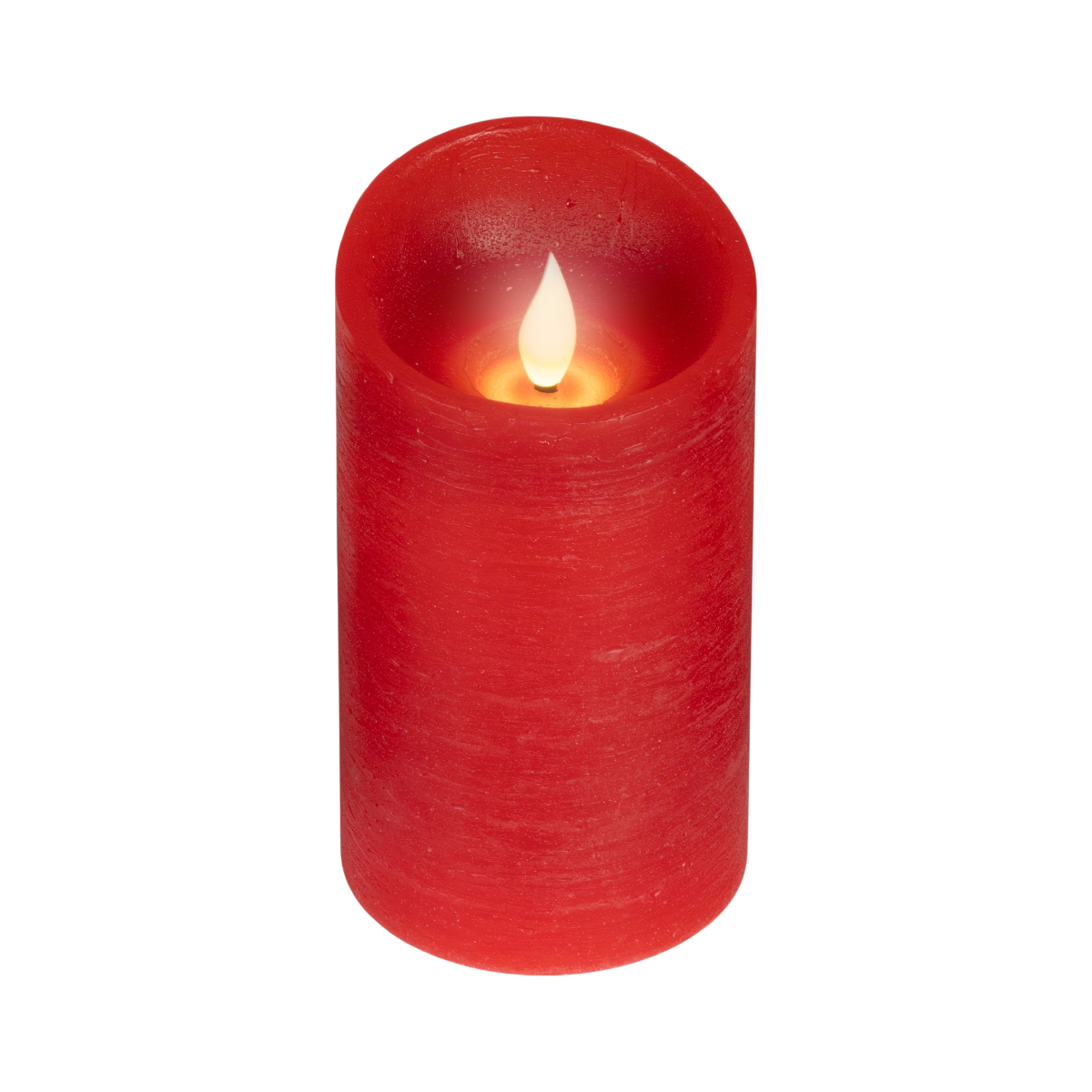 LED Realistic Waving Flame Candle Red 13.5cm