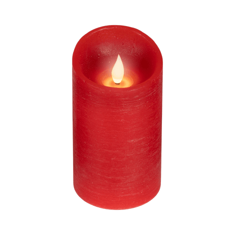 LED Realistic Waving Flame Candle Red 13.5cm - BATTERY LED CANDLES - Beattys of Loughrea