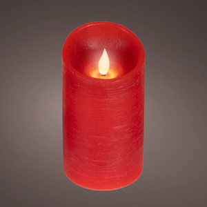 LED Realistic Waving Flame Candle Red 13.5cm
