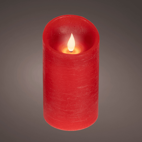 LED Realistic Waving Flame Candle Red 13.5cm - BATTERY LED CANDLES - Beattys of Loughrea