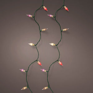 120 LED Lichterkette im Vintage-Stil, mehrfarbig, 12 m