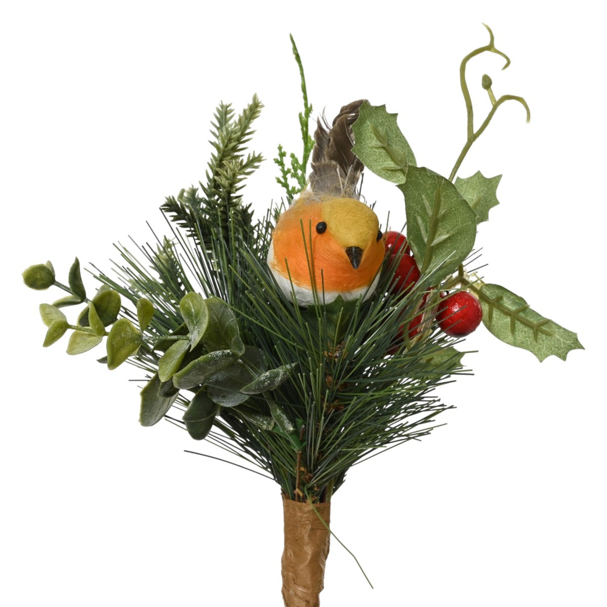Robin Christmas Pick Decoration 17cm