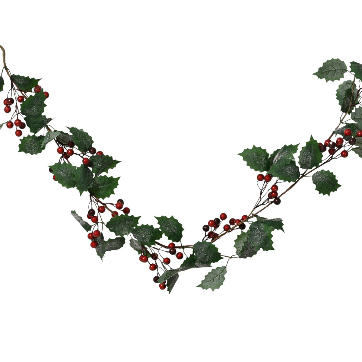 Holly Leaf & Berry Christmas Garland 130cm