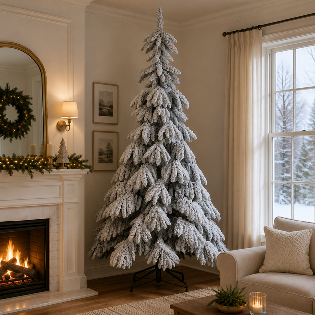 Breithorn Luxury Frosted Artificial Christmas Tree 7.5ft (230cm)