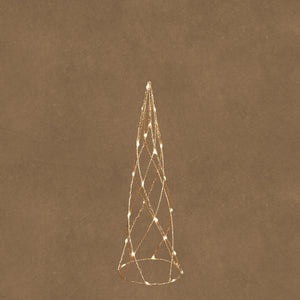 LED Champagne Cone Decoration with Timer 40cm