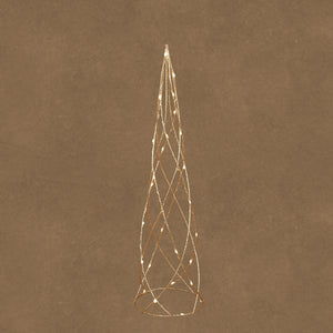 LED Champagne Cone Decoration with Timer 60cm