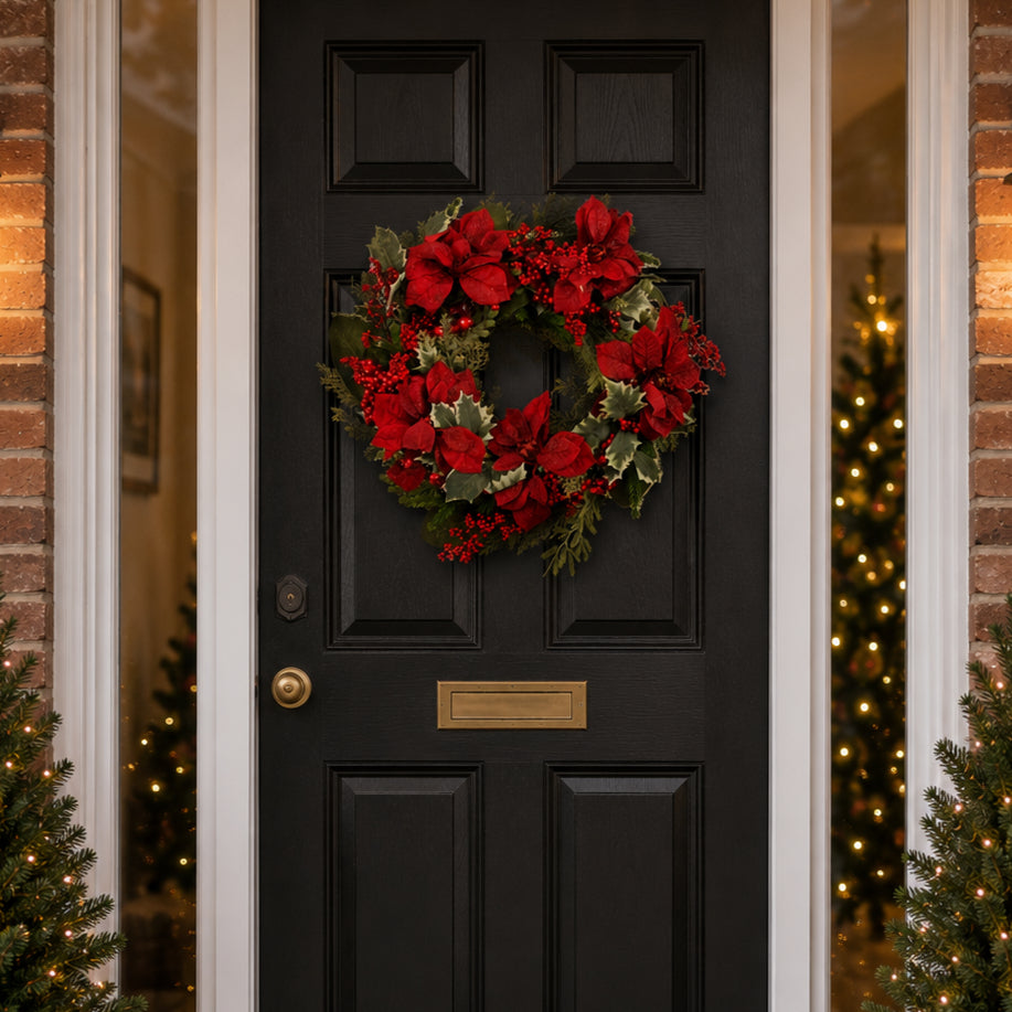 Natalie Christmas Wreath Red 50cm