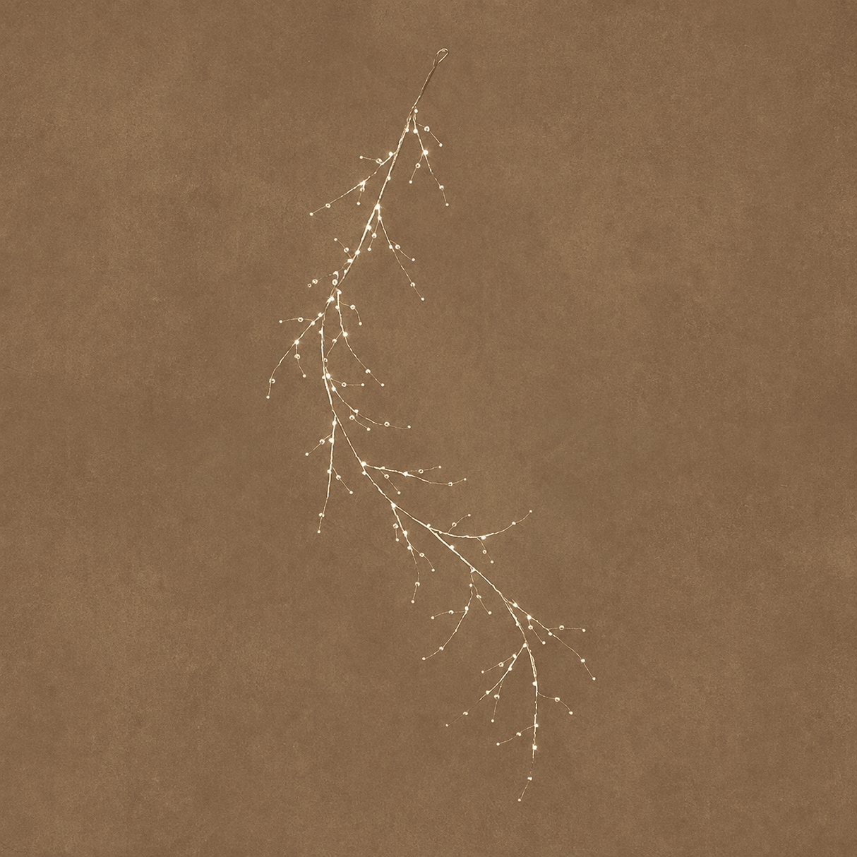 Silver LED Christmas Branch 60 Classic White Lights 100cm - XMAS BRANCHES/ TABLE DISPLAYS - Beattys of Loughrea